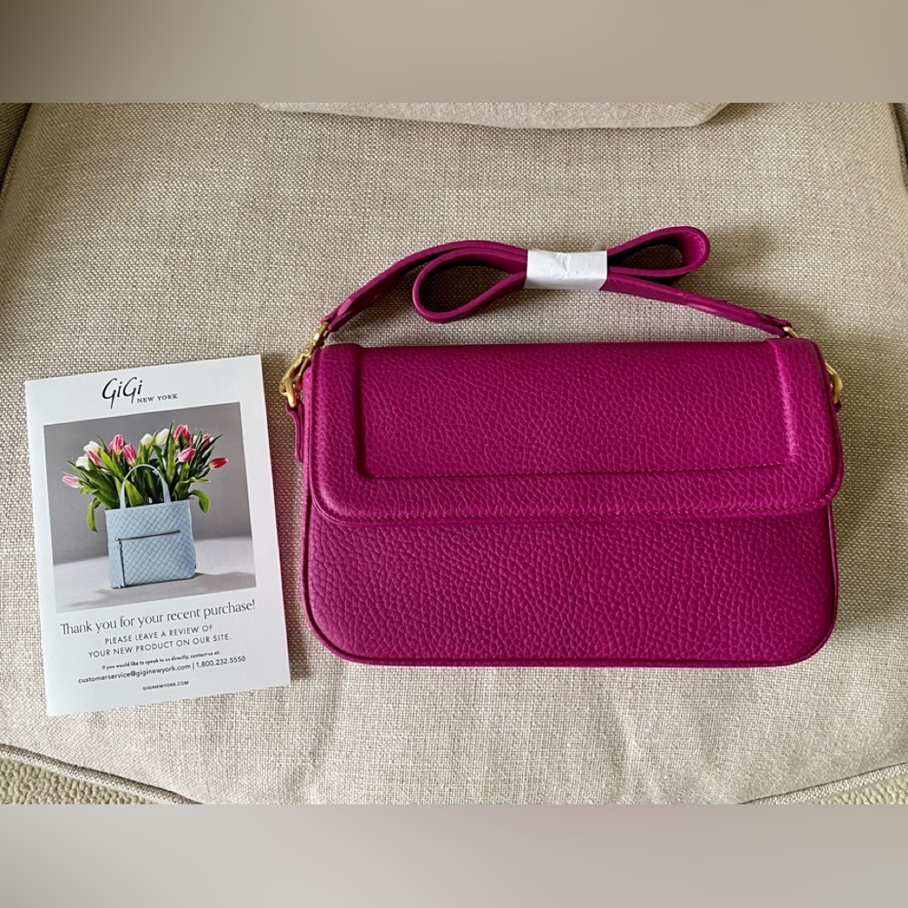 GiGi New York Margot Fuchsia Shoulder Bag-Like New! - Picture 5 of 7